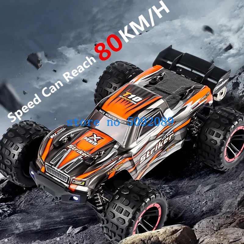 Professional 1:14 Metal Shock Absorber RC Drift Racing Car 80KM/H Brushless Fully Waterproof ESC High-Speed Remote Control Truck 3