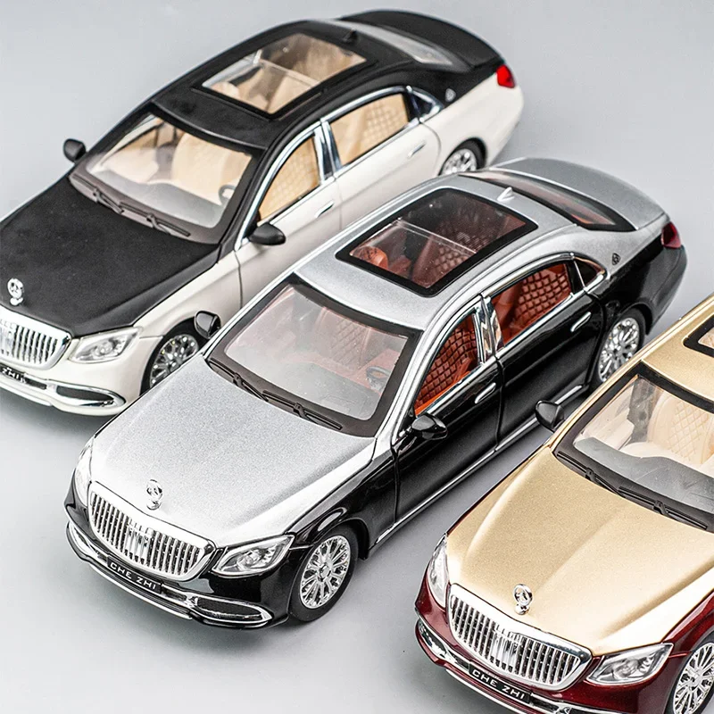 1:24 Mercedes Benz Maybach GLS600 Alloy Model Cars Diecast Toy Car Simulation Sound & Light Vehicle Toys Model Gifts For Kids 5