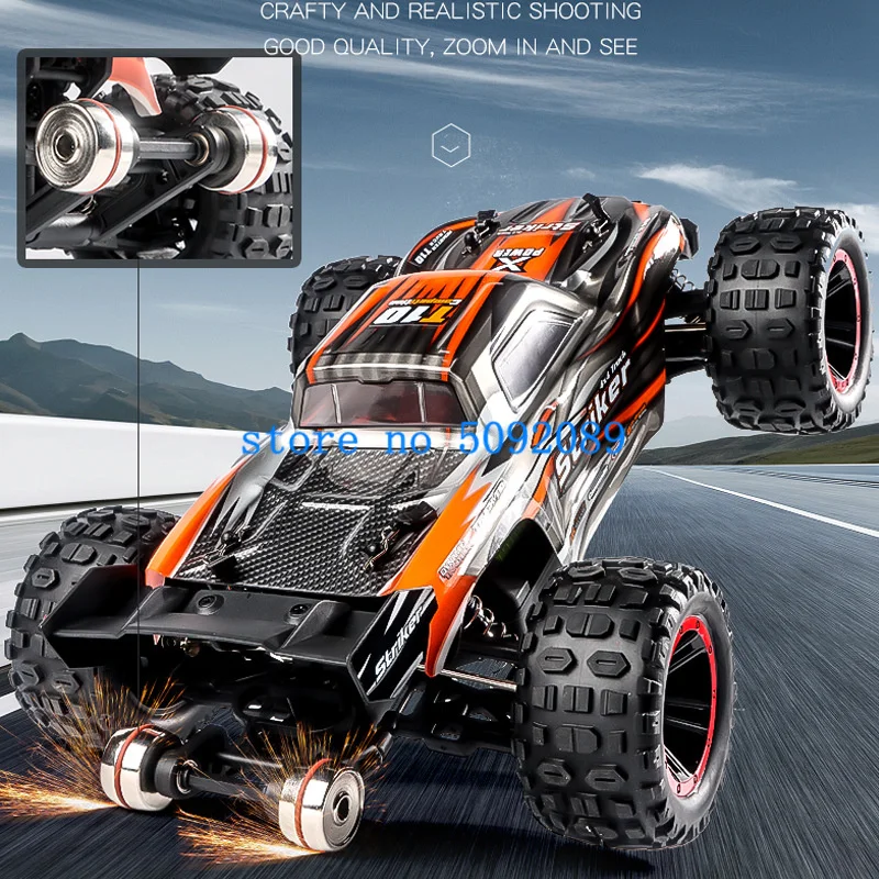 Professional 1:14 Metal Shock Absorber RC Drift Racing Car 80KM/H Brushless Fully Waterproof ESC High-Speed Remote Control Truck 2