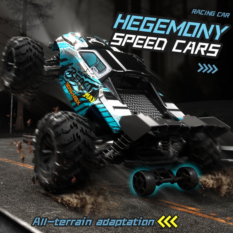 NEW 1:16 4WD RC Car 80KM/H With LED Lights Remote Control Cars Off-Road Control Trucks High - Image 2