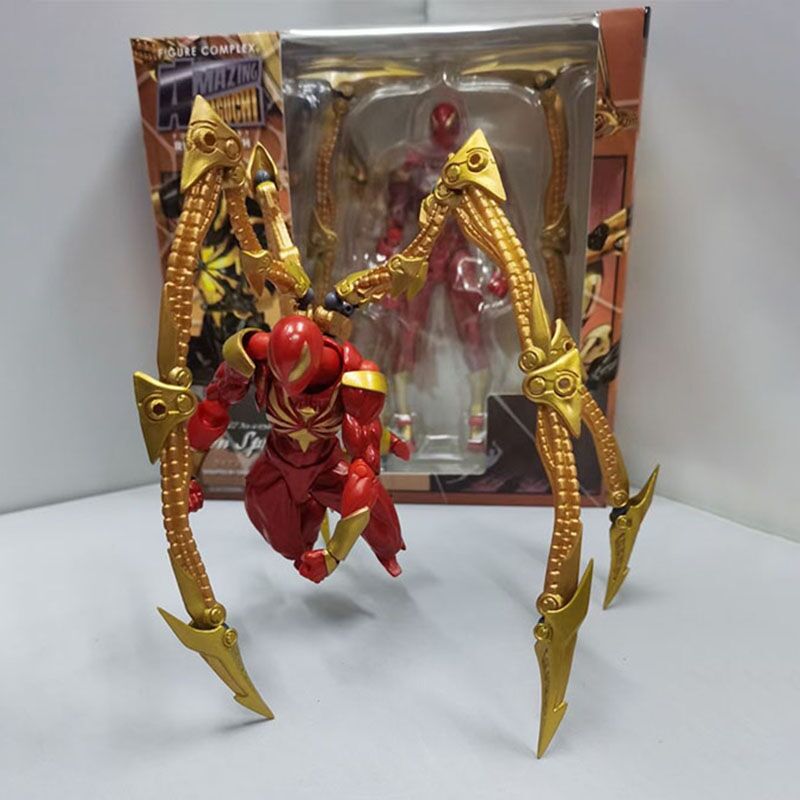 14cm Marvel Kaiyodo Revoltech Amazing Yamaguchi Iron Spider-Man Action Figure