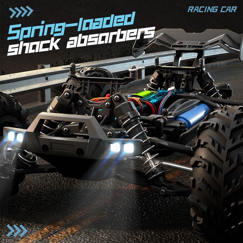 NEW 1:16 4WD RC Car 80KM/H With LED Lights Remote Control Cars Off-Road Control Trucks High - Image 5