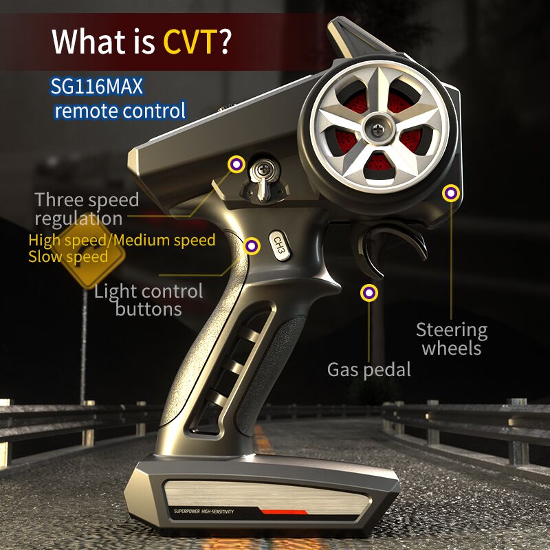 NEW 1:16 4WD RC Car 80KM/H With LED Lights Remote Control Cars Off-Road Control Trucks High - Image 3