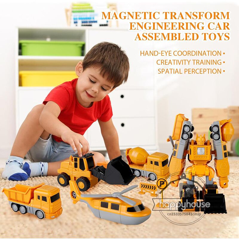 Magnetic Transform Engineering Car: Assembled Toys for Toddlers - Image 6