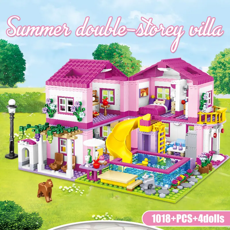 Building Set City House Summer Holiday Villa Castle - Image 2