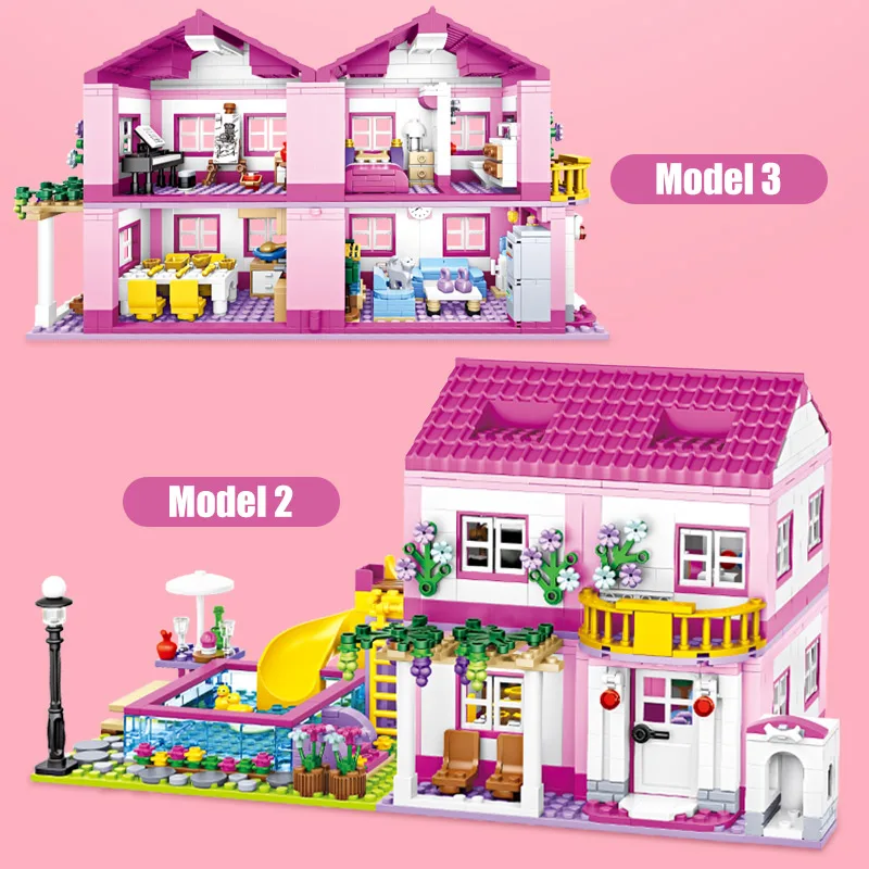 Building Set City House Summer Holiday Villa Castle - Image 3