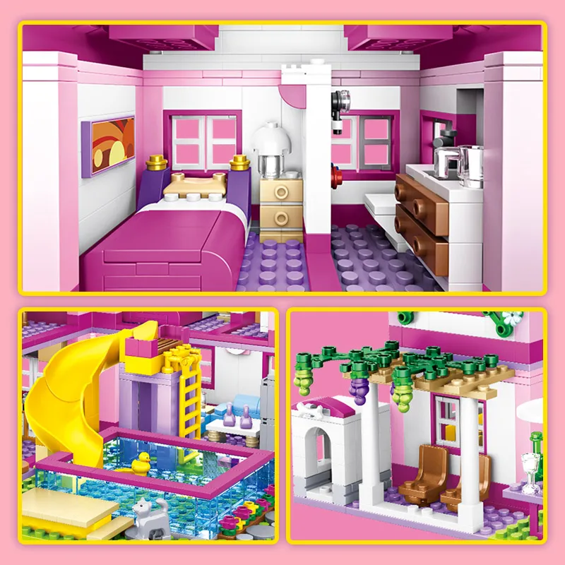 Building Set City House Summer Holiday Villa Castle - Image 5