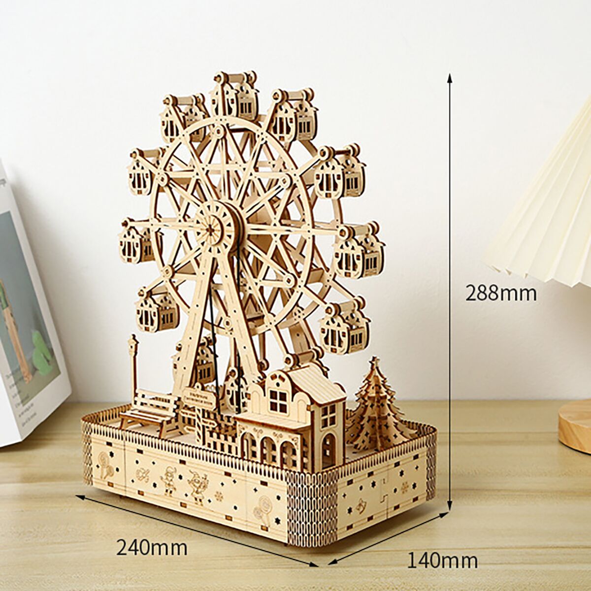 DIY Ferris Wheel 3D Wooden Puzzle - Image 2