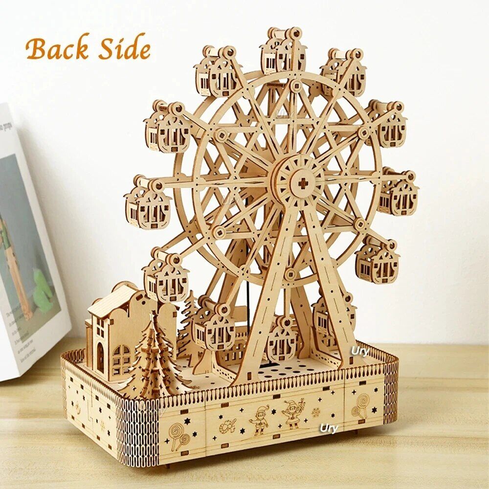 DIY Ferris Wheel 3D Wooden Puzzle - Image 3