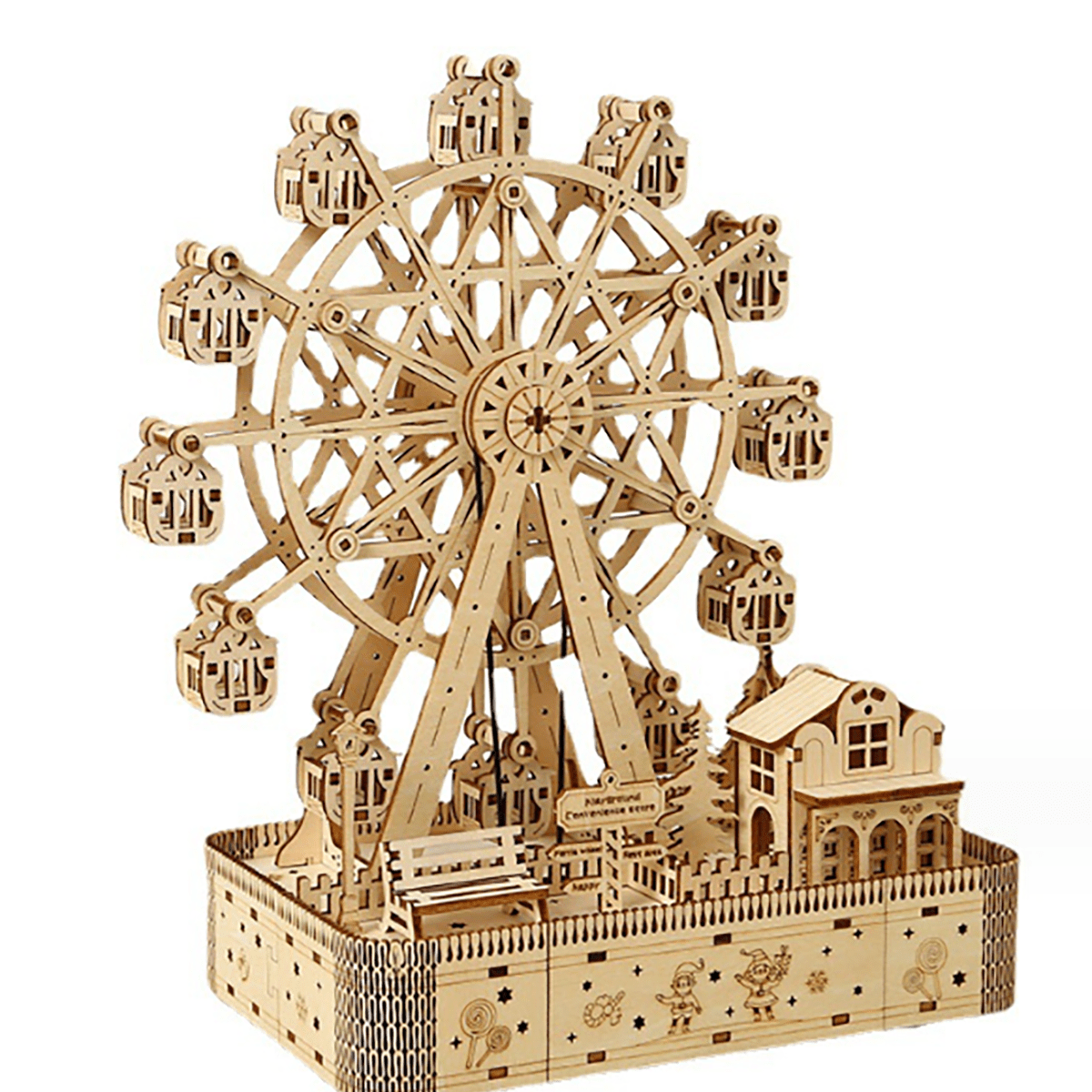DIY Ferris Wheel 3D Wooden Puzzle - Image 6