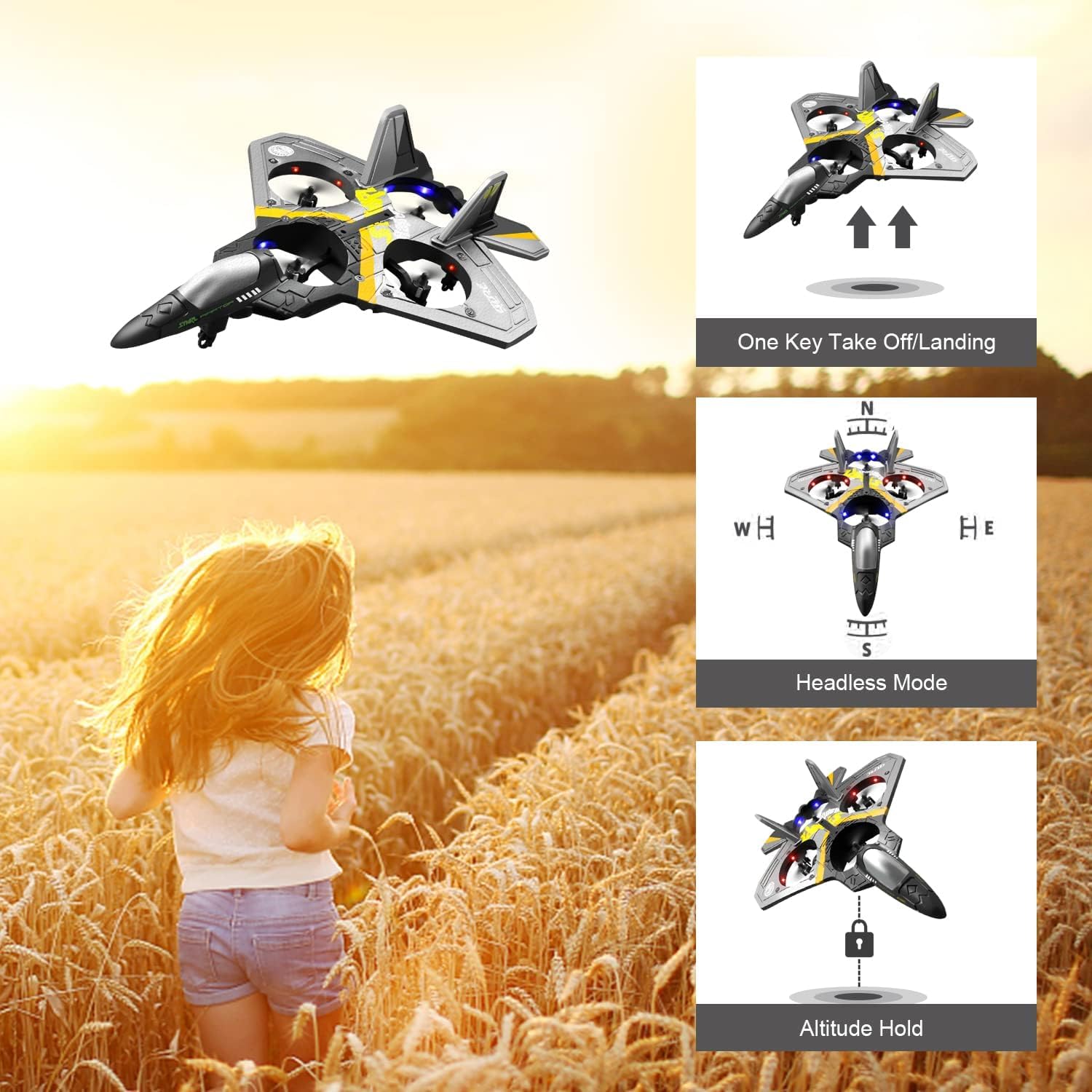 V17 RC Remote Control Airplane: Fighter Hobby Plane Glider - Image 8