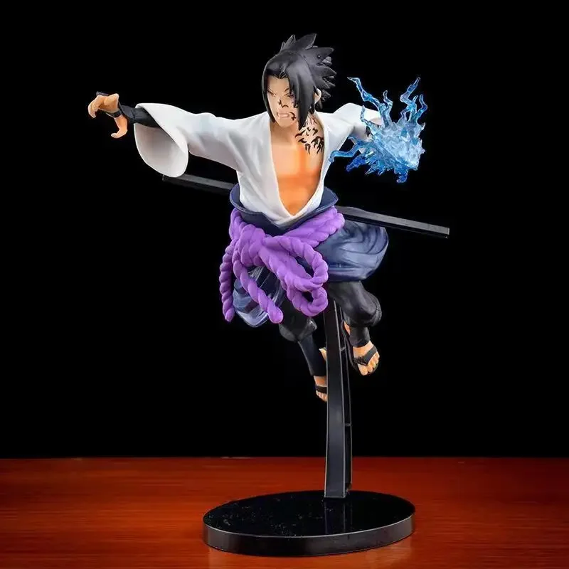 BANDAI 20cm Naruto Anime Sasuke Figure Action Figures UchihaCartoon Toys PVC Modle Gift Kids Children Toys Doll Naruto Figurine 2
