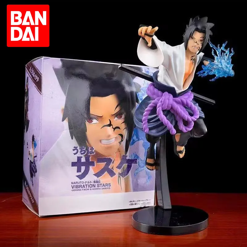BANDAI 20cm Naruto Anime Sasuke Figure Action Figures UchihaCartoon Toys PVC Modle Gift Kids Children Toys Doll Naruto Figurine 1
