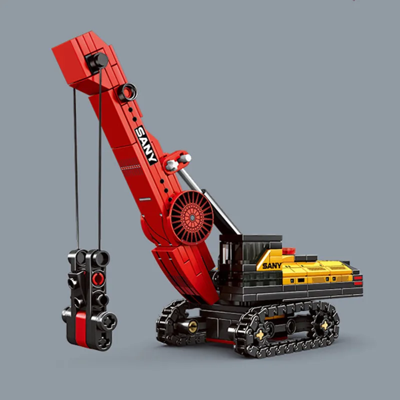 SEMBO 4IN1 Grabbing Machine Assemblage Building Blocks Kits MOC Excavator Truck Model Bricks Car Construction Set Boys Toys Gift 3