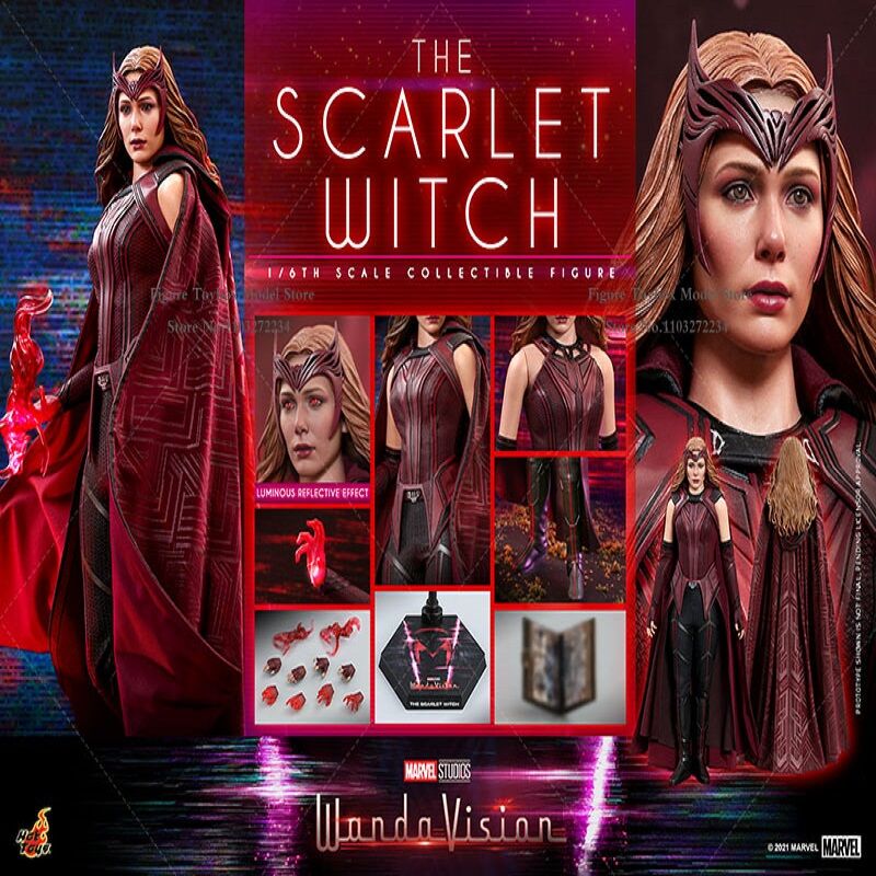 Enchanting Power: Hot Toys HT TMS036 1/6 Wanda The Scarlet Witch Action Figure