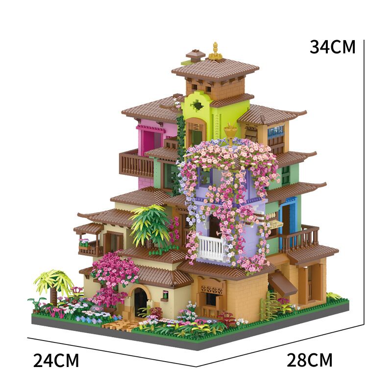 Experience the Beauty of Japanese Architecture 7080PCS Magic Castle Building Blocks - Image 2