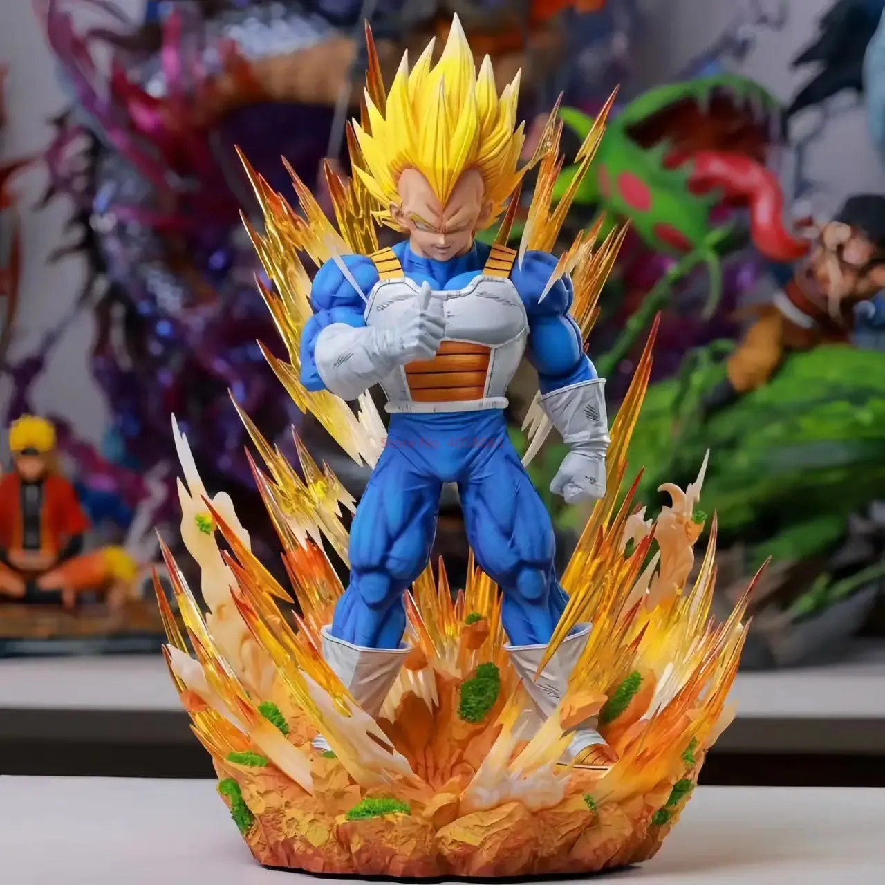 36cm Super Saiyan Vegeta Dragon Ball GK Model: 1:6 Scale Majin Vegeta Large Statue
