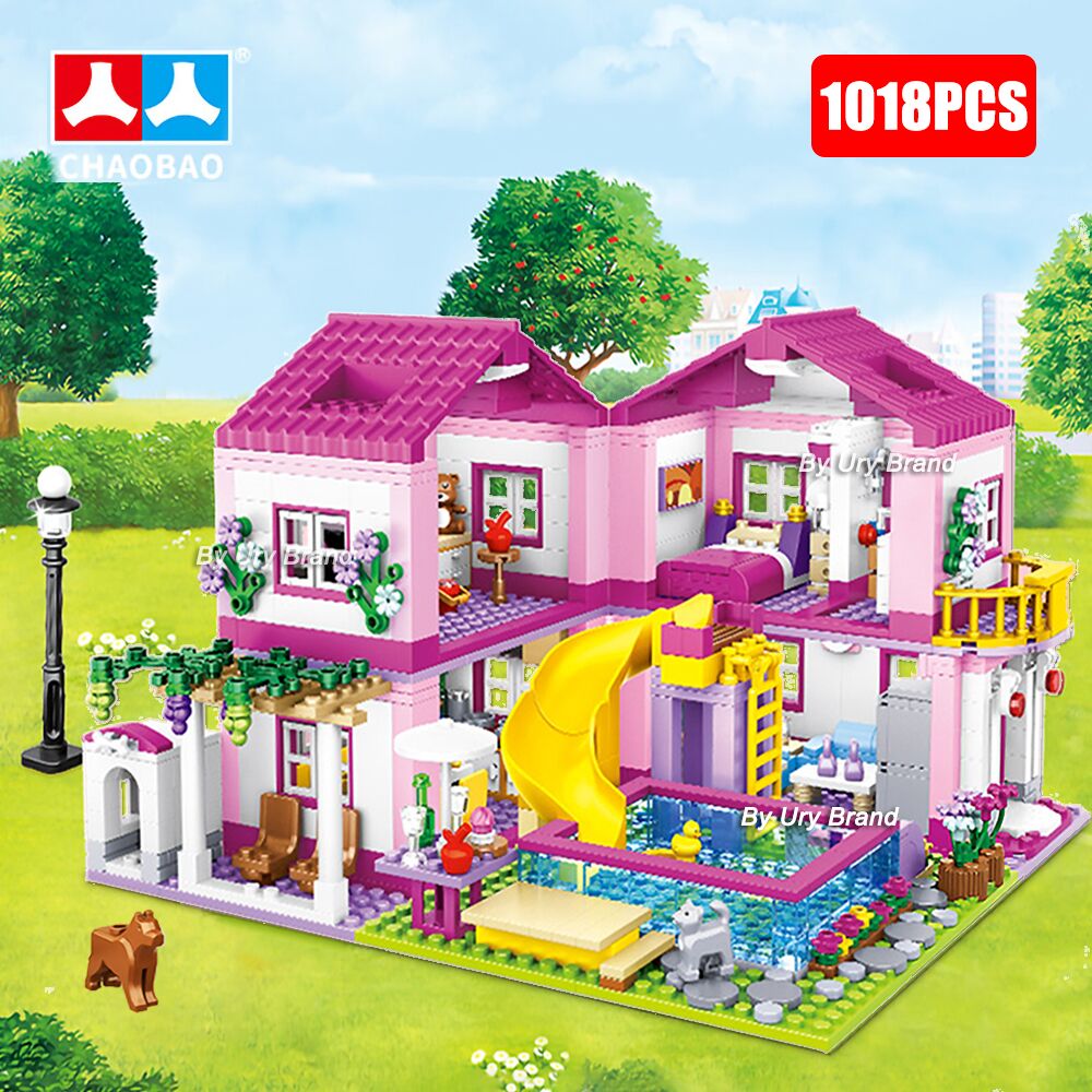 Friends City House Summer Holiday Villa: Building Blocks Set with Swimming Pool - Image 2