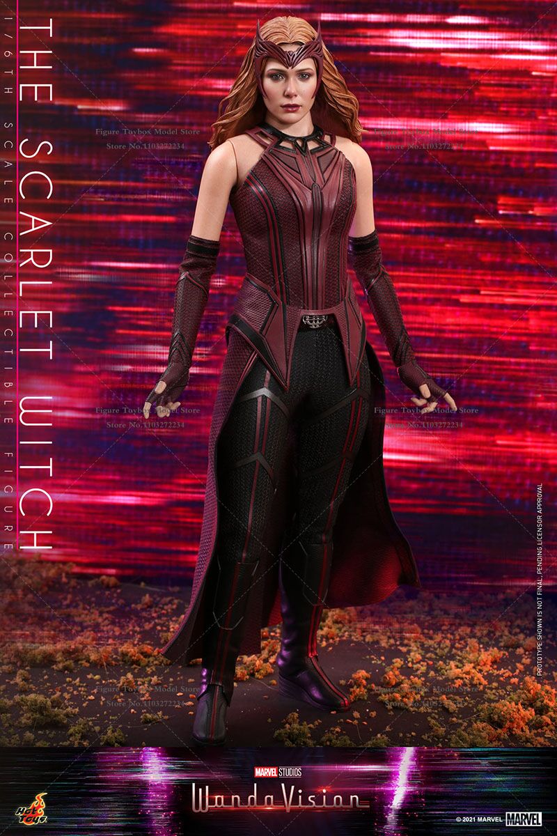 Enchanting Power: Hot Toys HT TMS036 1/6 Wanda The Scarlet Witch Action Figure - Image 3