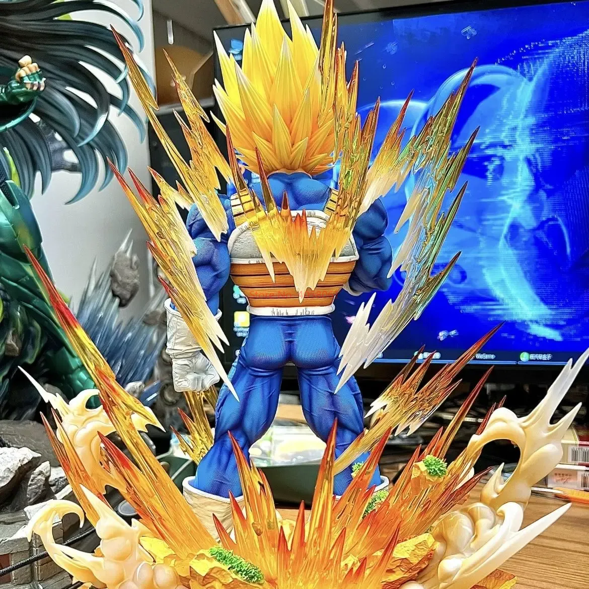 36cm Super Saiyan Vegeta Dragon Ball GK Model: 1:6 Scale Majin Vegeta Large Statue - Image 2