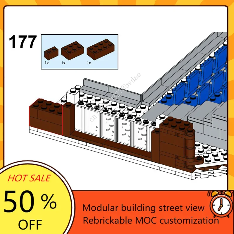 Home Run Haven: Authorized 7313Pcs Custom MOC-76626 Modular Baseball Stadium - Image 5