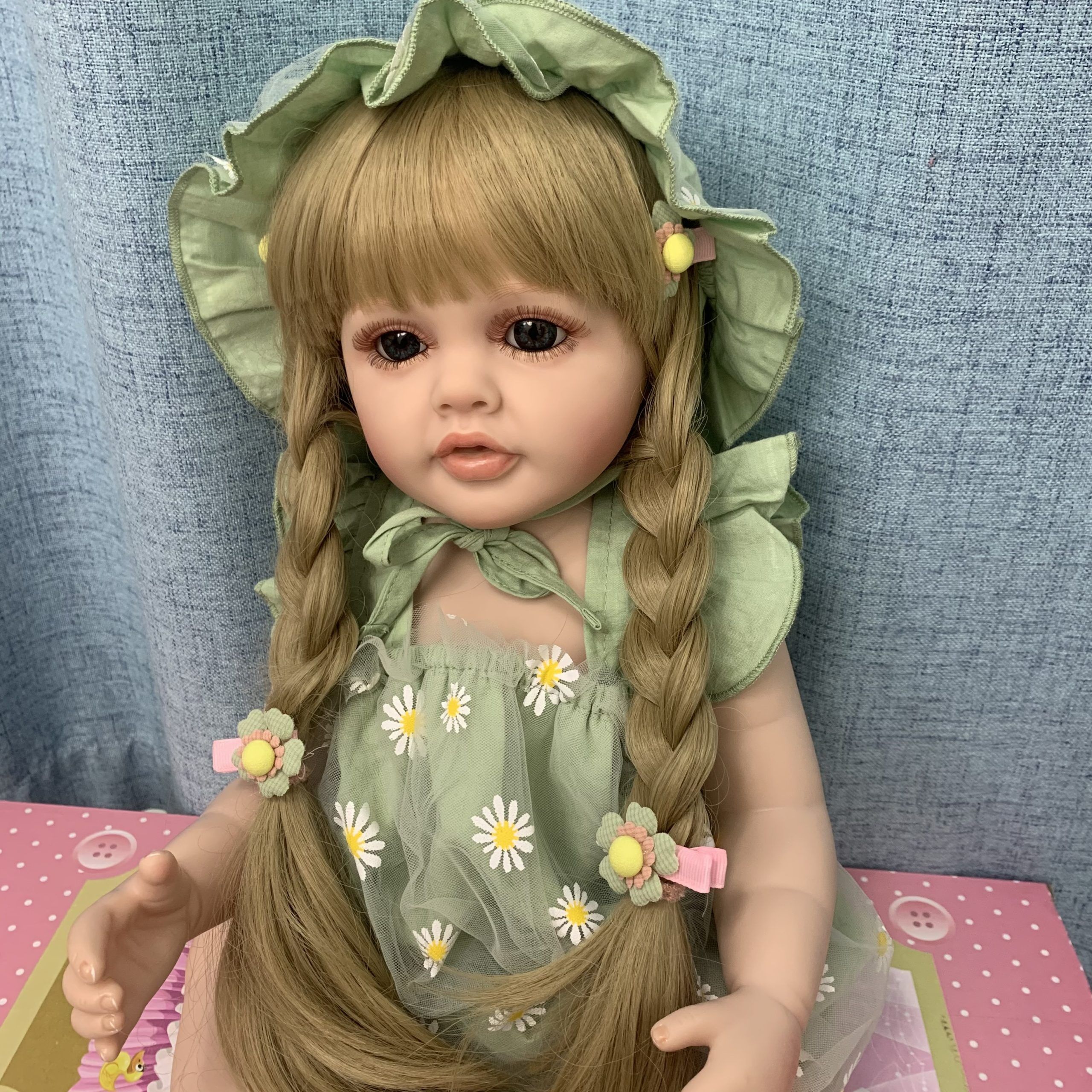 BZDOLL 55 CM (22 Inch) Soft Silicone Reborn Baby Bath Doll: Realistic Princess Toddler - Image 3