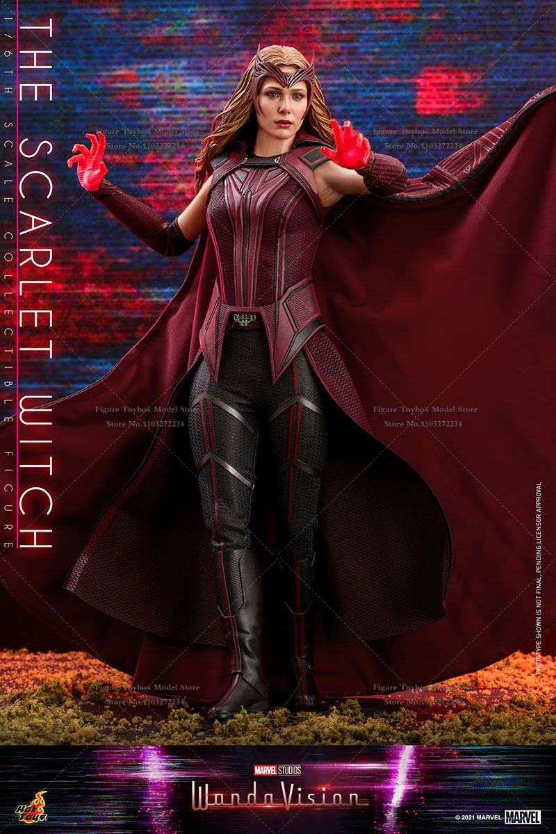 Enchanting Power: Hot Toys HT TMS036 1/6 Wanda The Scarlet Witch Action Figure - Image 4