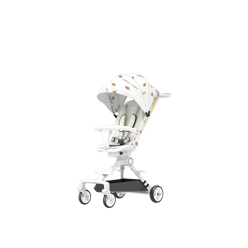 Two-Way Seat Baby Stroller: Lightweight and Foldable with Shock Absorption and Four Wheels - Image 4