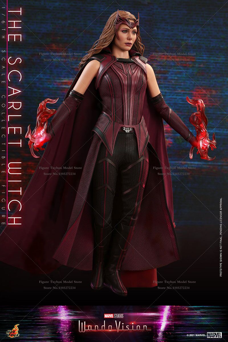 Enchanting Power: Hot Toys HT TMS036 1/6 Wanda The Scarlet Witch Action Figure - Image 5