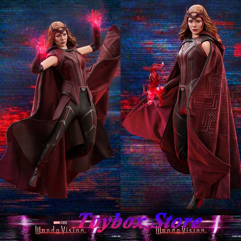 Enchanting Power: Hot Toys HT TMS036 1/6 Wanda The Scarlet Witch Action Figure - Image 7