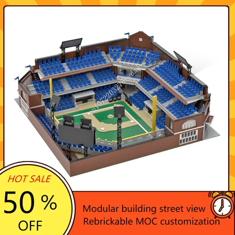 Home Run Haven: Authorized 7313Pcs Custom MOC-76626 Modular Baseball Stadium