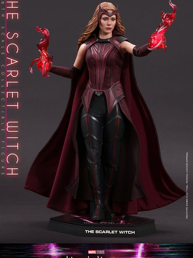 Enchanting Power: Hot Toys HT TMS036 1/6 Wanda The Scarlet Witch Action Figure - Image 6