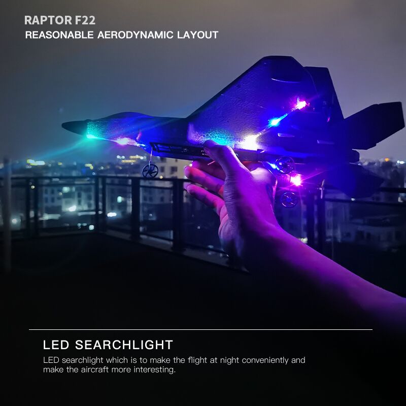 F22S RC Airplane – 2.4G 3CH 3D6G Raptor Warplane with LED Lights - Image 6