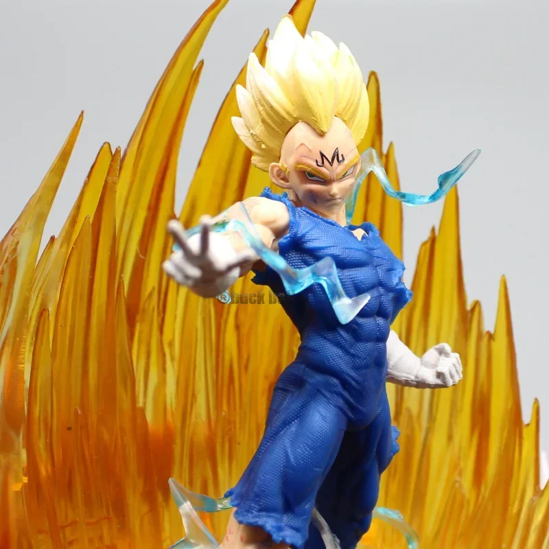 Dragon Ball Figure: Vegeta Anime Statue with LED Light - PVC Figurine Model Doll for Collection and Room Decor - Image 5