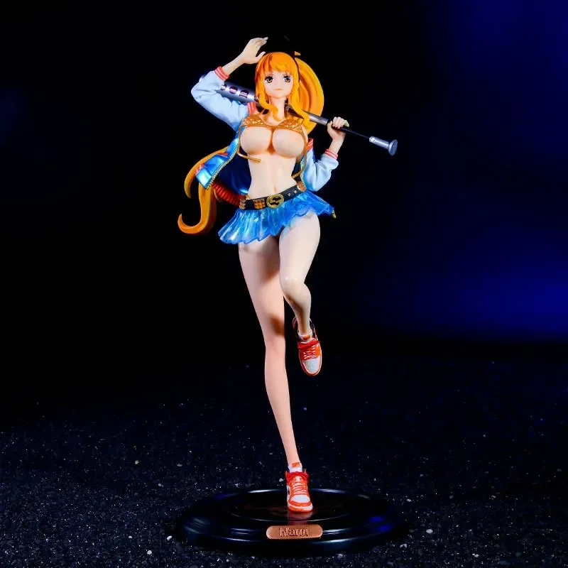 Trendy Nami Action Figure – 33cm One Piece Baseball Cap Statue