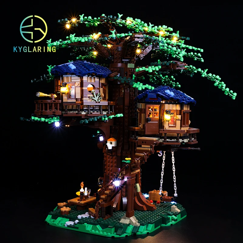 Kyglaring LED Lighting Set for 21318 Ideas Tree House - Standard Version DIY Blocks Building