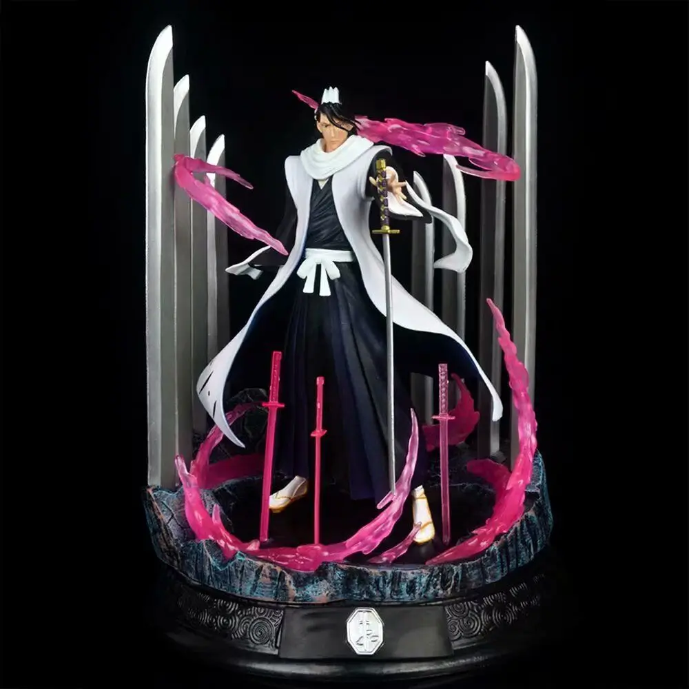 Legendary Bleach Trio: Kuchiki Byakuya, Ichigo, and Neliel 32cm GK Anime Figure Set