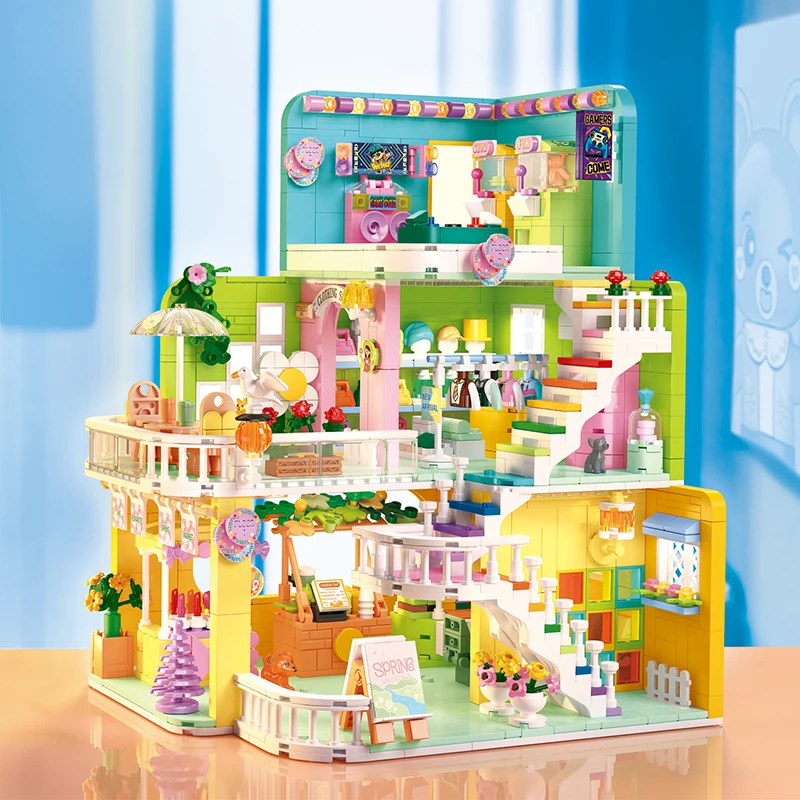 Creative Mini Shop Game Room - Market Shopping Mall Building Blocks Set - Image 3