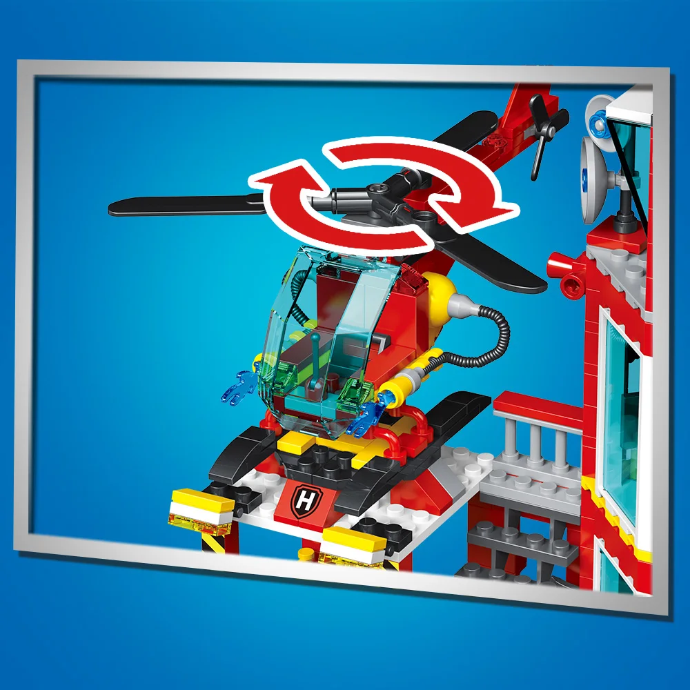 City Oceans Fire Station Blocks: Ultimate Rescue Mission Set - Image 4