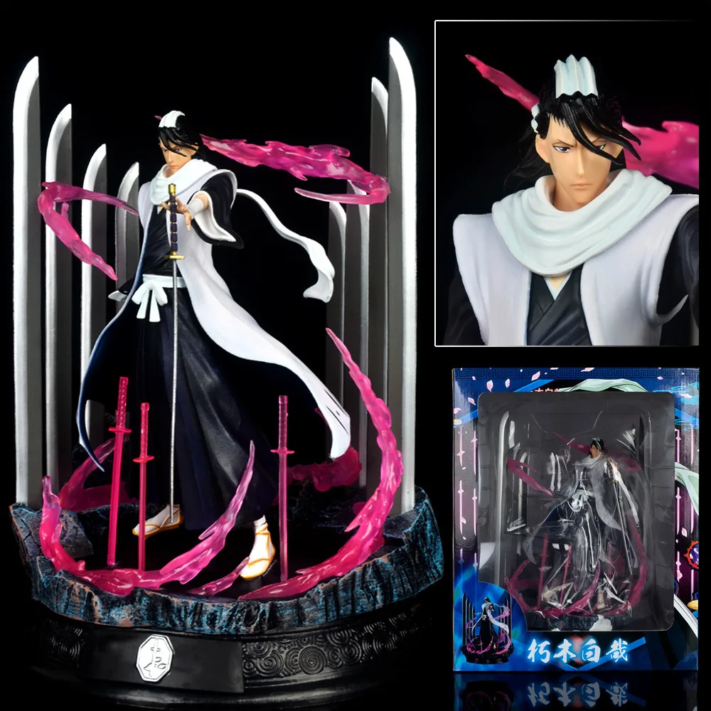 Legendary Bleach Trio: Kuchiki Byakuya, Ichigo, and Neliel 32cm GK Anime Figure Set - Image 5