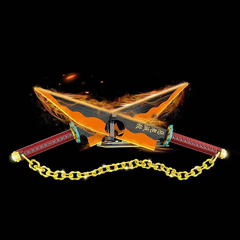 1478PCS Demon Slayer Uzui Tengen Sword Building Blocks Kit - Image 4