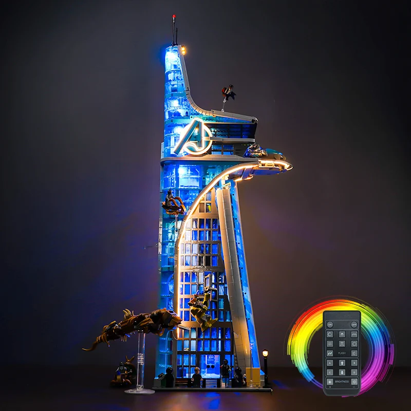 Avengers Tower Building Blocks – Includes Lighting Accessories Only - Image 7