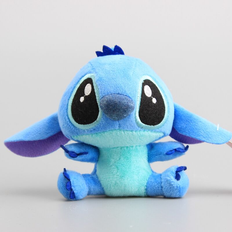 10Pcs/Lot Cute Cartoon Lilo & Stitch Small Pendant Plush Toys - Image 2