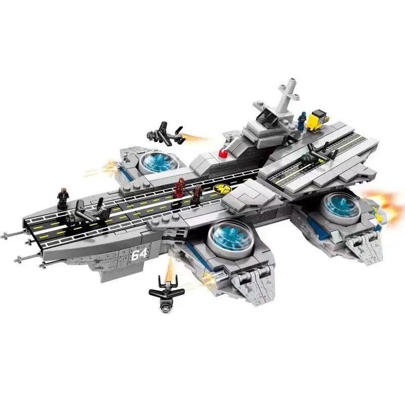 Marvel Avengers Quinjet Space Fighter building block set