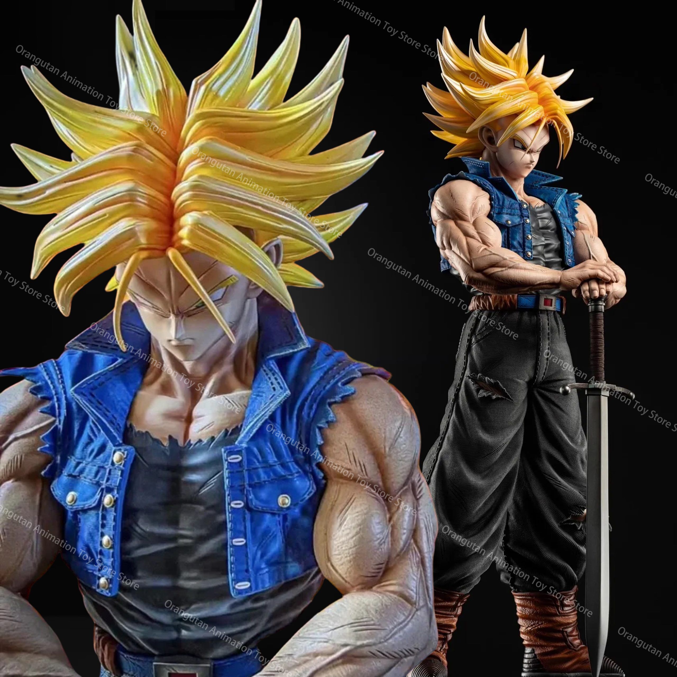 Figurina Dragon Ball Z Trunks – PVC 25 Cm – Statua Collezione – Nuova
