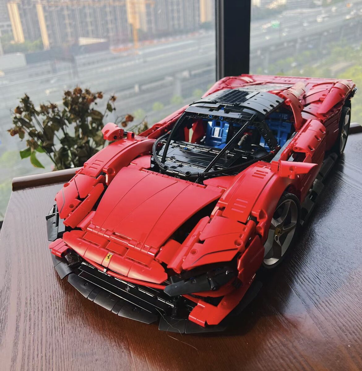 LEGO Technic Ferrari Daytona SP3 Supercar Building Blocks Model - Image 4