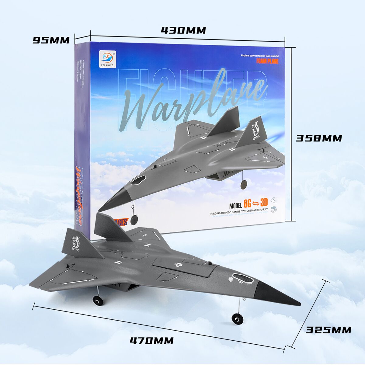 FX9672 RC Plane: 4CH Wireless Remote Control Airplane - Image 5