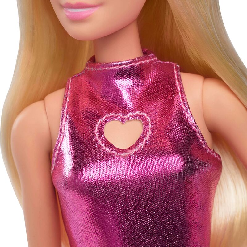 Barbie Fashionistas Doll Stylish and Bold in Metallic Pink - Image 3