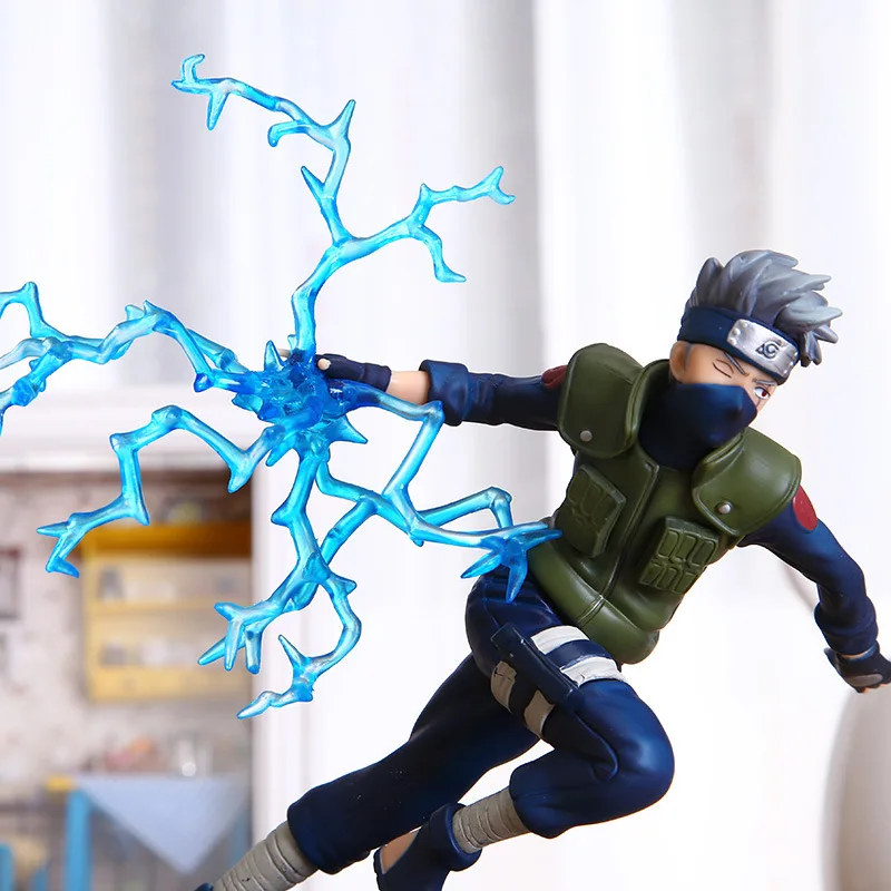 Anime Naruto Hatake Kakashi Lightning Release Action Figure Juguetes Collectible Model Doll Toys Figurals Brinquedos 4
