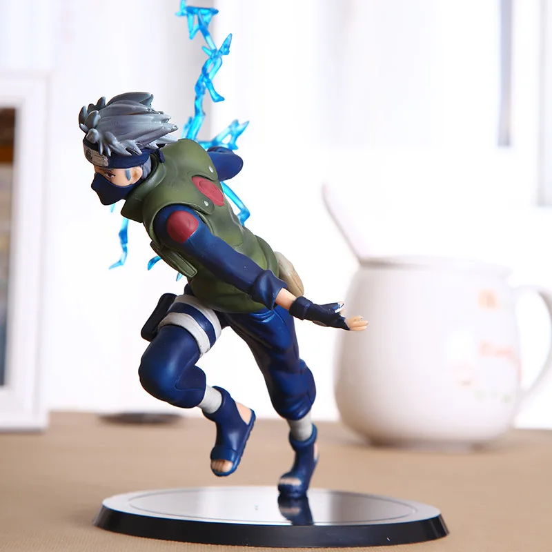 Anime Naruto Hatake Kakashi Lightning Release Action Figure Juguetes Collectible Model Doll Toys Figurals Brinquedos 3